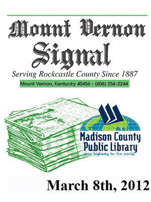 cover image of Mount Vernon Signal 03/08/2012